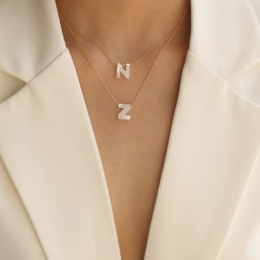 Letter necklaces